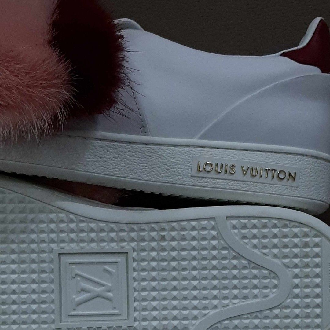 Louis Vuitton Calfskin Mink Fur Frontrow Sneakers, Luxury, Sneakers &  Footwear on Carousell