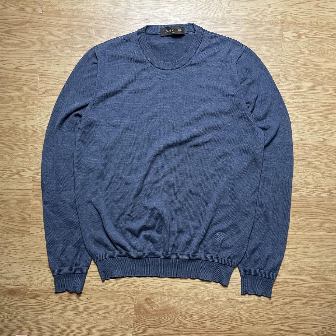 Authentic lv Navy Blue Sweater, Men's Fashion, Tops & Sets, Hoodies on  Carousell