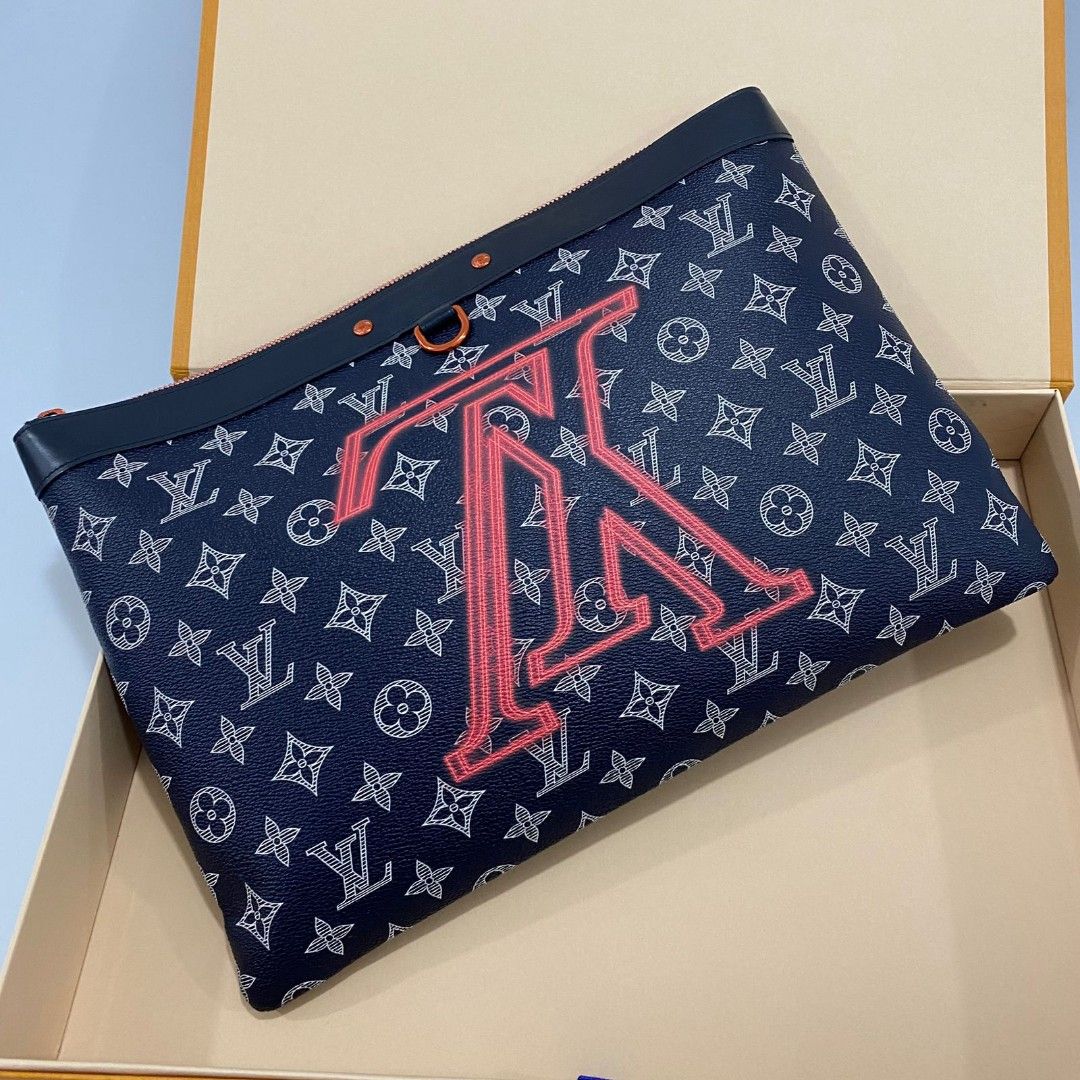 Kim Jones x Louis Vuitton Navy Monogram Upside Down Keepall