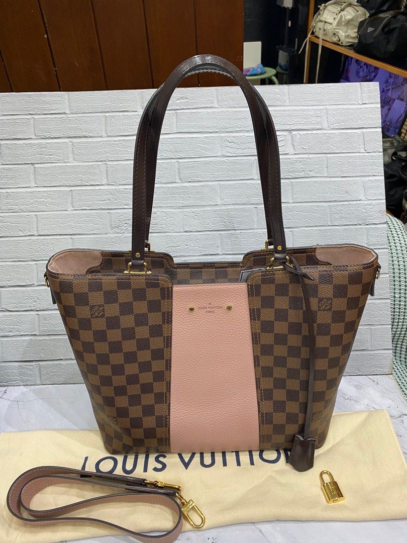 Jersey leather tote Louis Vuitton Pink in Leather - 34968827