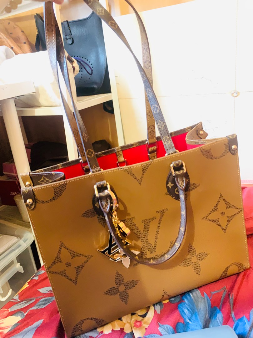 Buy Louis Vuitton Reverse Monogram Giant Onthego MM Shoulder Bags Purse  Handbags M45321 at