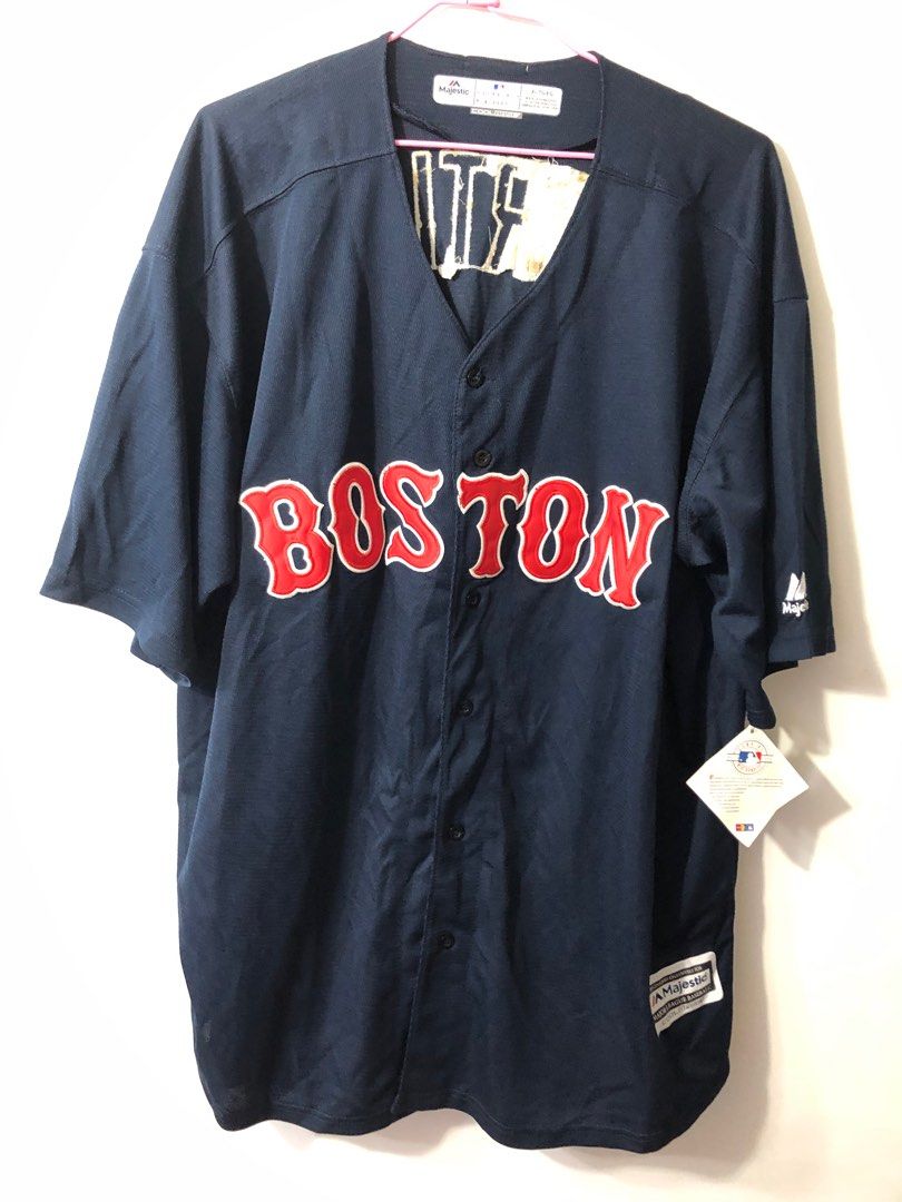 Boston Red Sox Jersey Men #34 David Ortiz Black MLB Baseball Size Medium