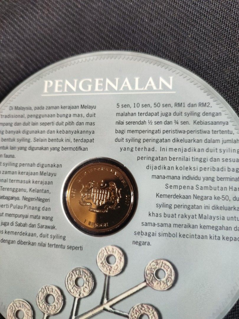 Malaysia 2007 Independence Anniv 50th (Merdeka 50th) Nordic Gold Carded ...
