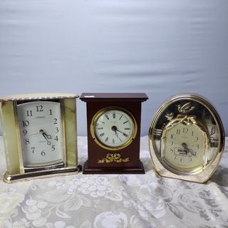 Mantel quartz clock Seiko Citizen Japan and W.Widdop England 8.5” 975 each *156
