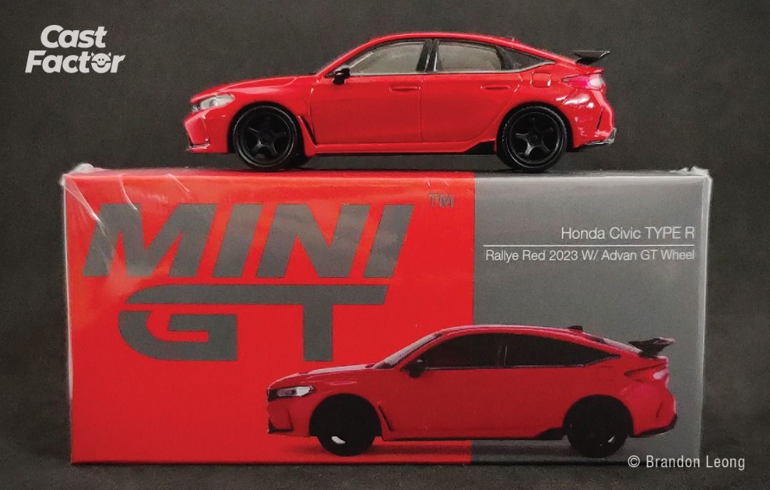 MINIGT 1:64 Honda Civic Type-R (FL5) Rallye 2023 with Advan GT Wheel i