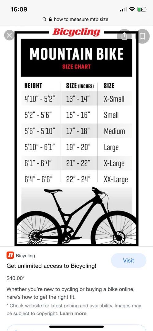 Trek 18.5 frame hot sale size