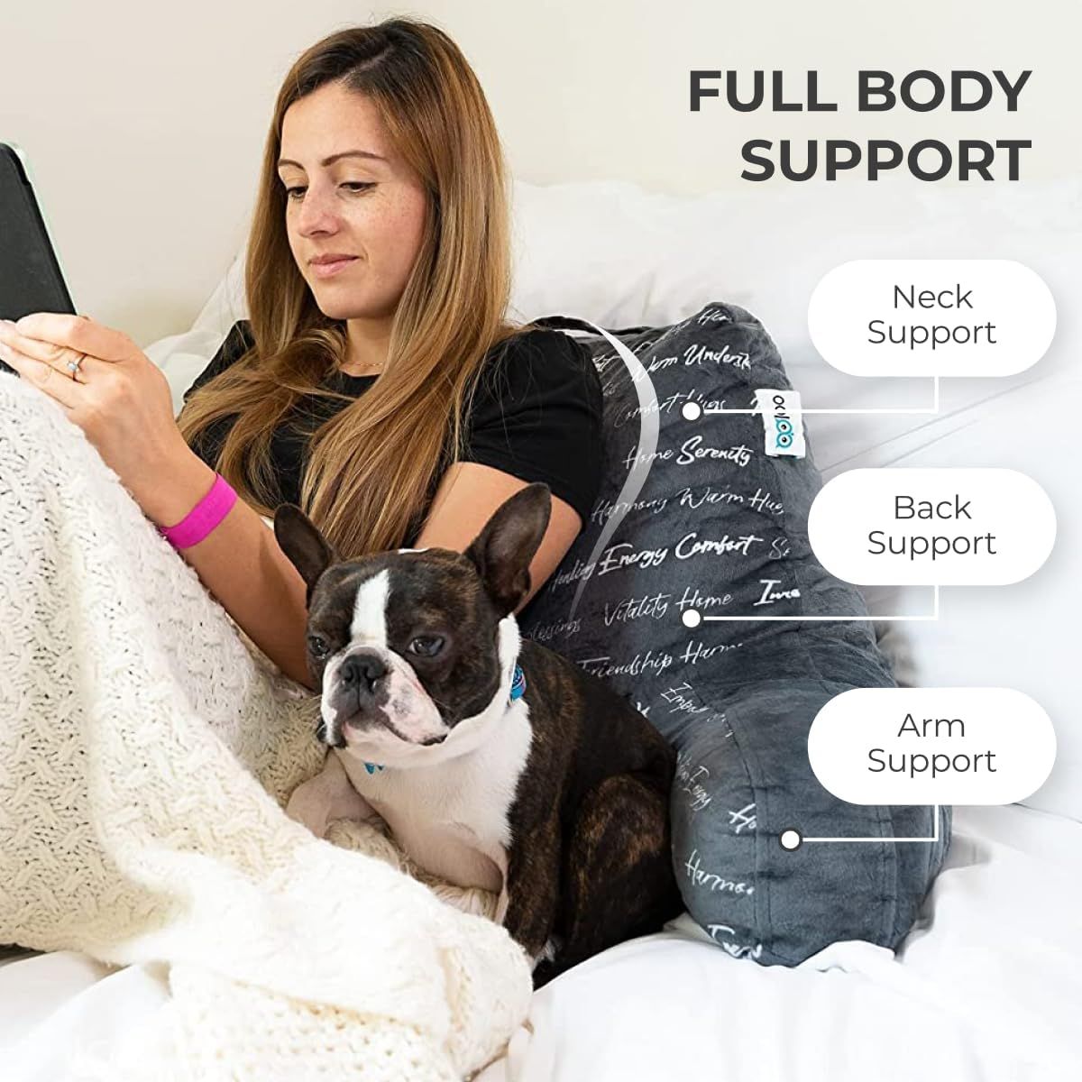 Study pillow with arms cheap