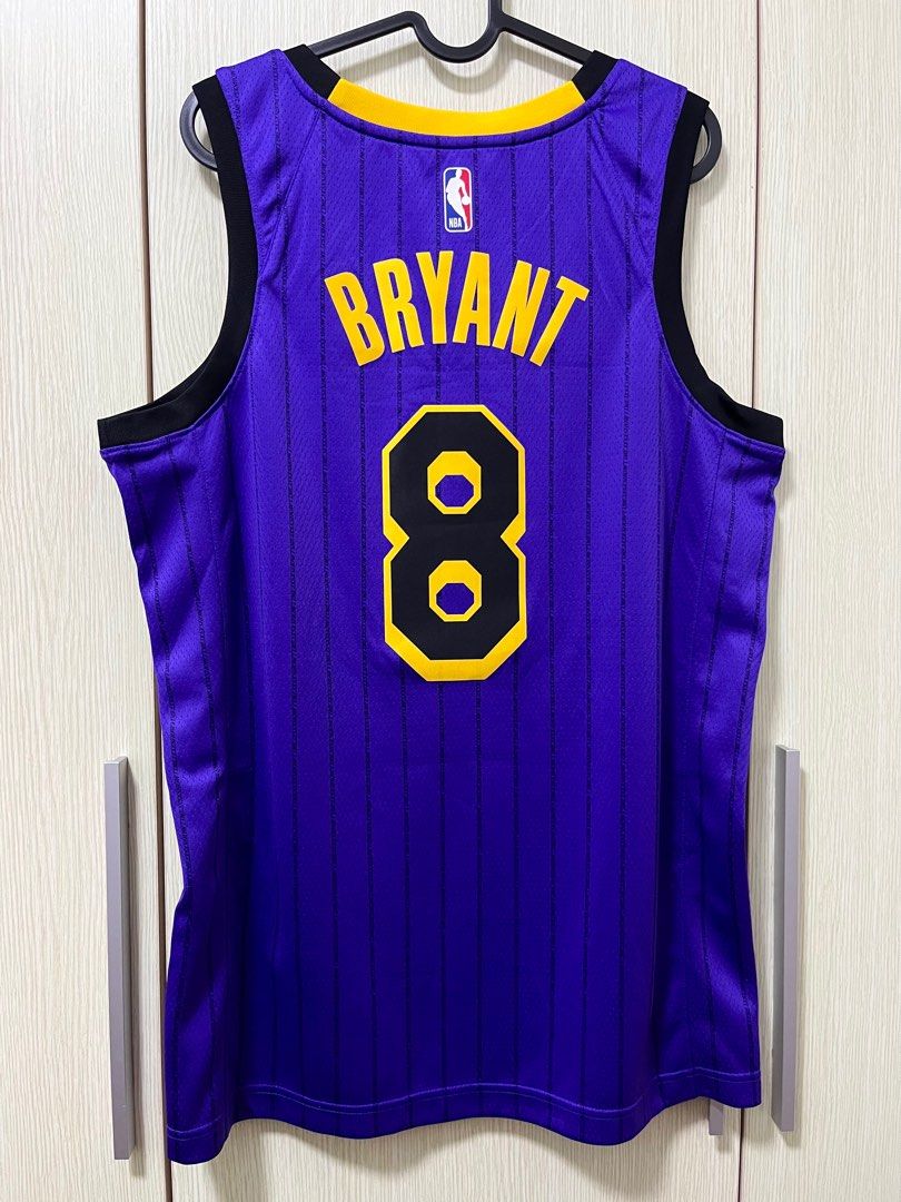 100% Authentic Kobe Bryant Adidas Lakers Pro Cut Purple Jersey