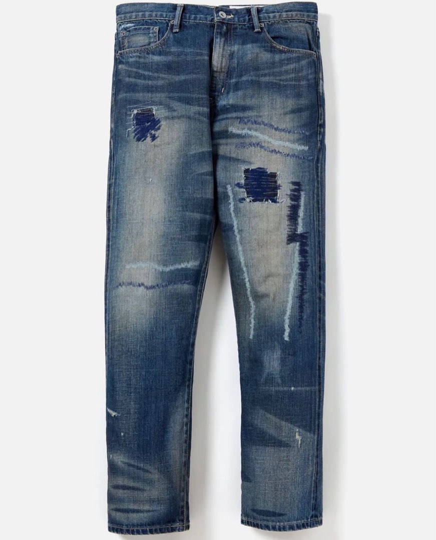 23SS Neighborhood Savage Denim Dp Mid Pants Size L Jeans, 男裝, 褲