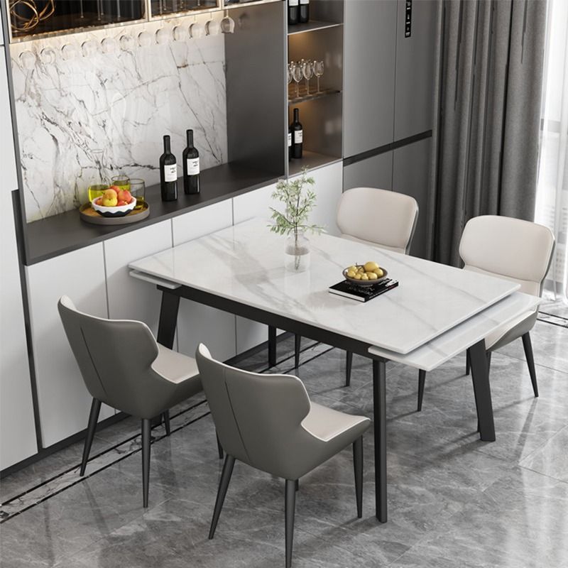 Nice Dining Table White Extendable Table Stock Stock Delivery within 3 ...