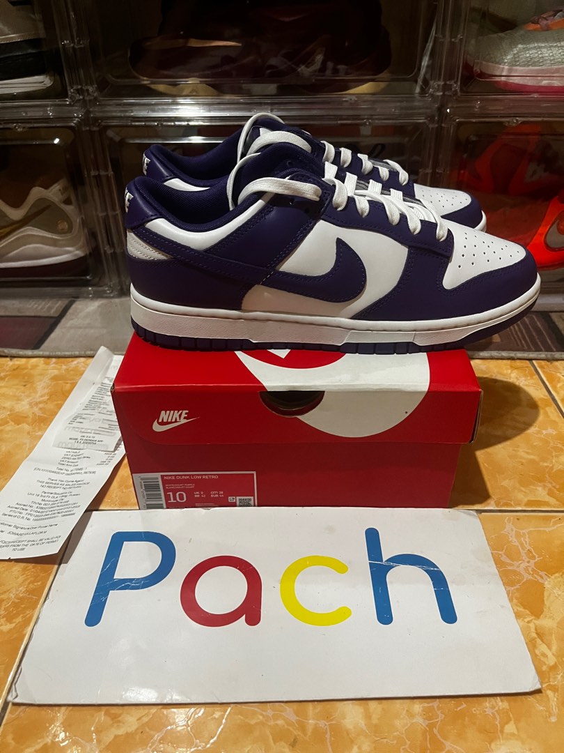 university purple dunks