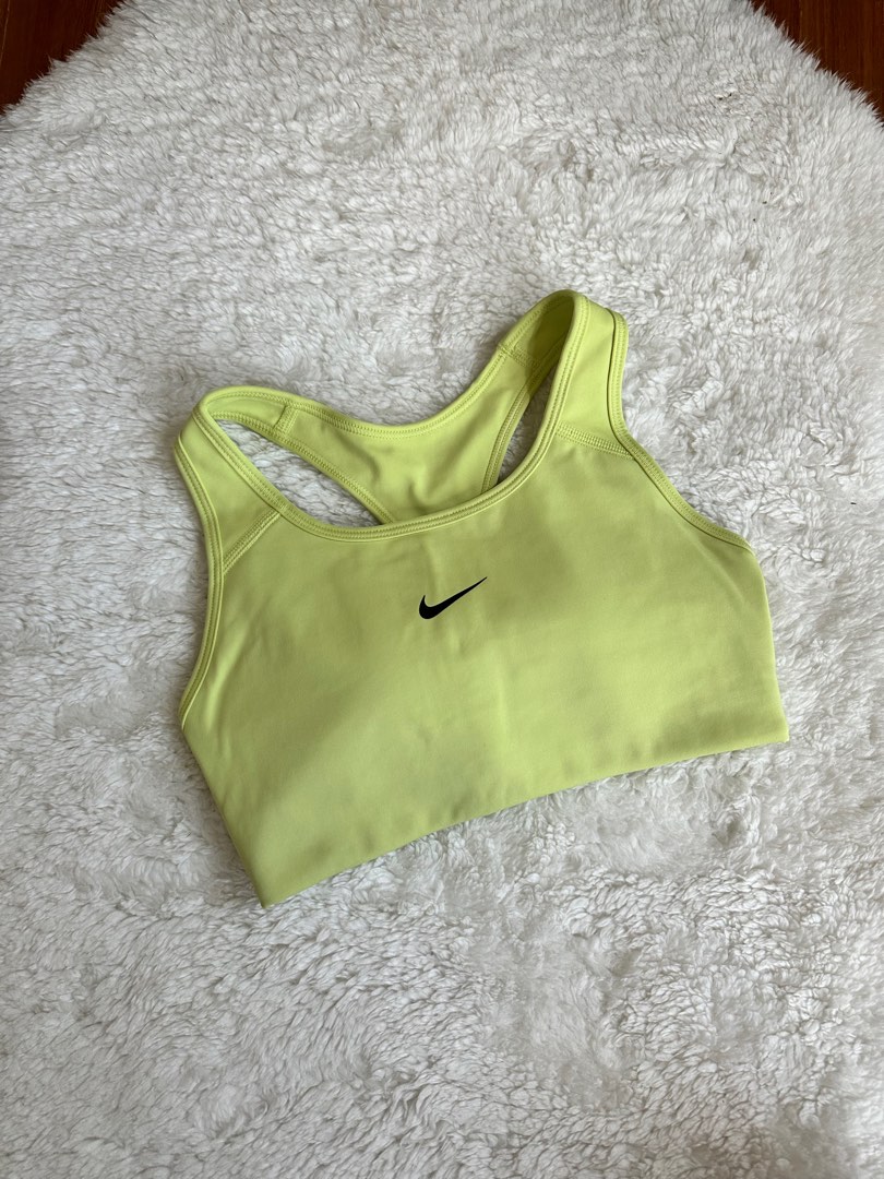 Nike Neon Yellow Sports Bra, Women's Fashion, Activewear on Carousell