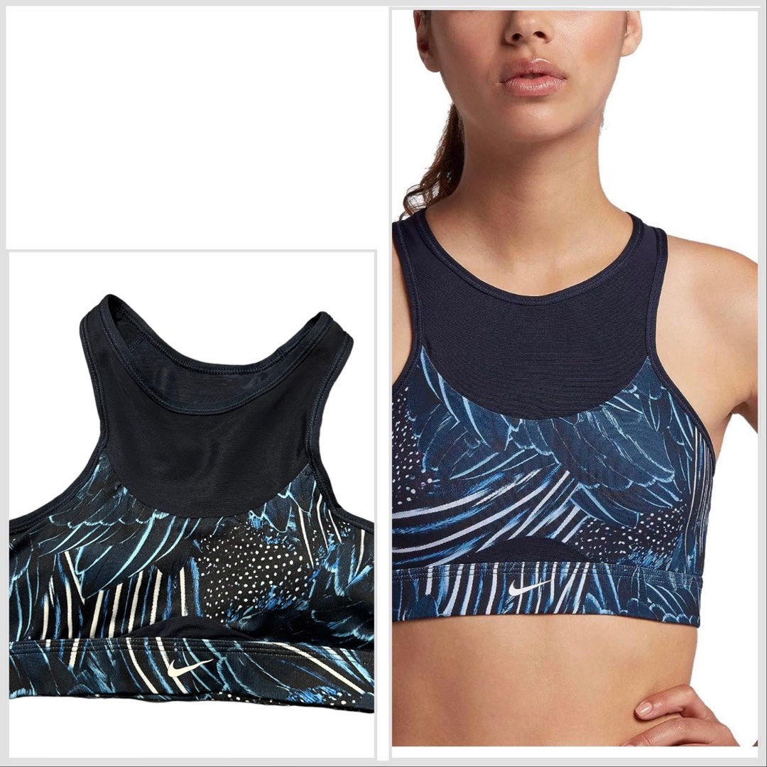 Nike swoosh feather curve sales bra