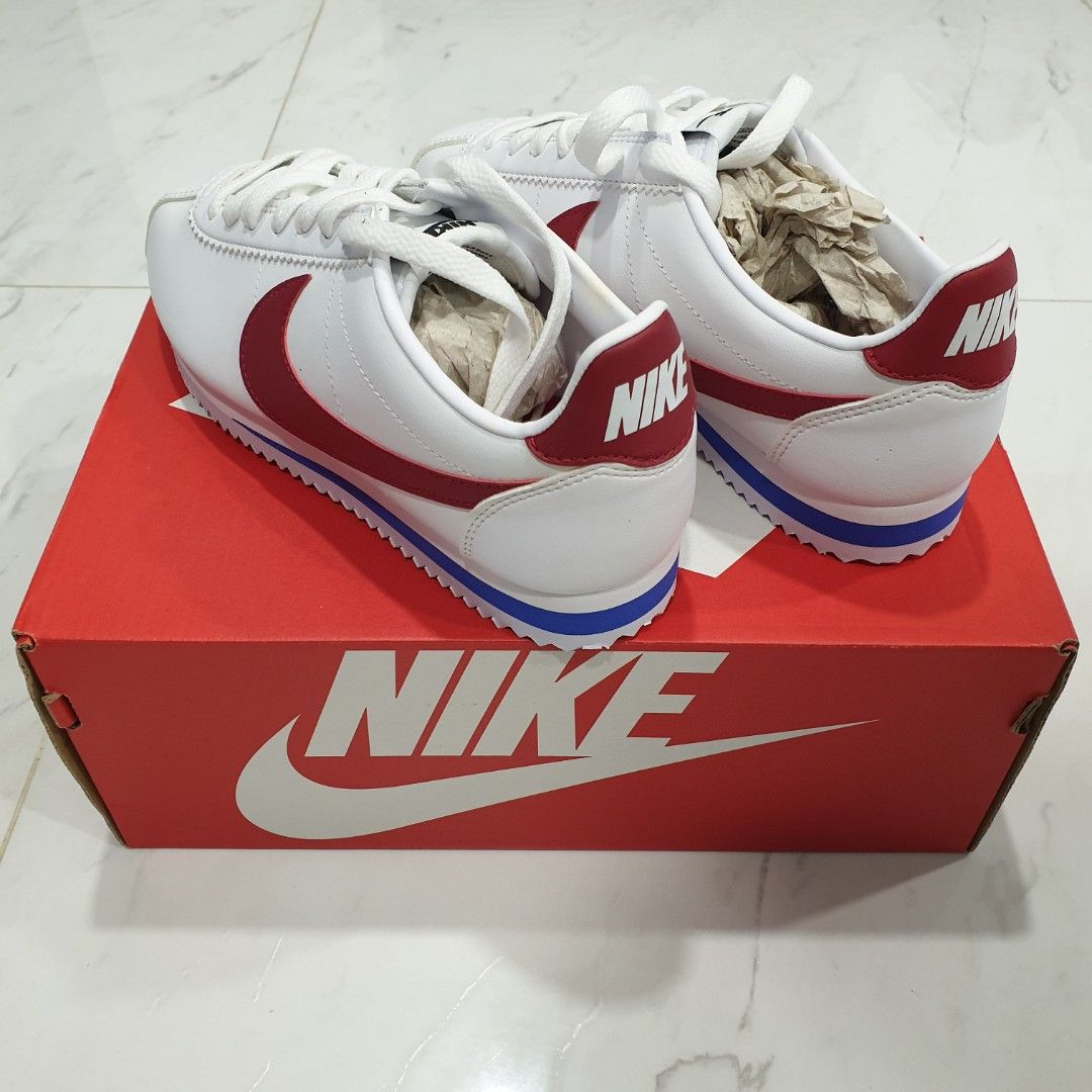 Red leather cortez store