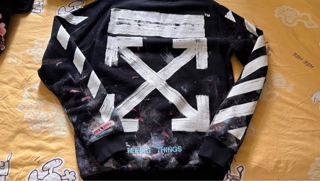 Off white seeing things sweater hot sale