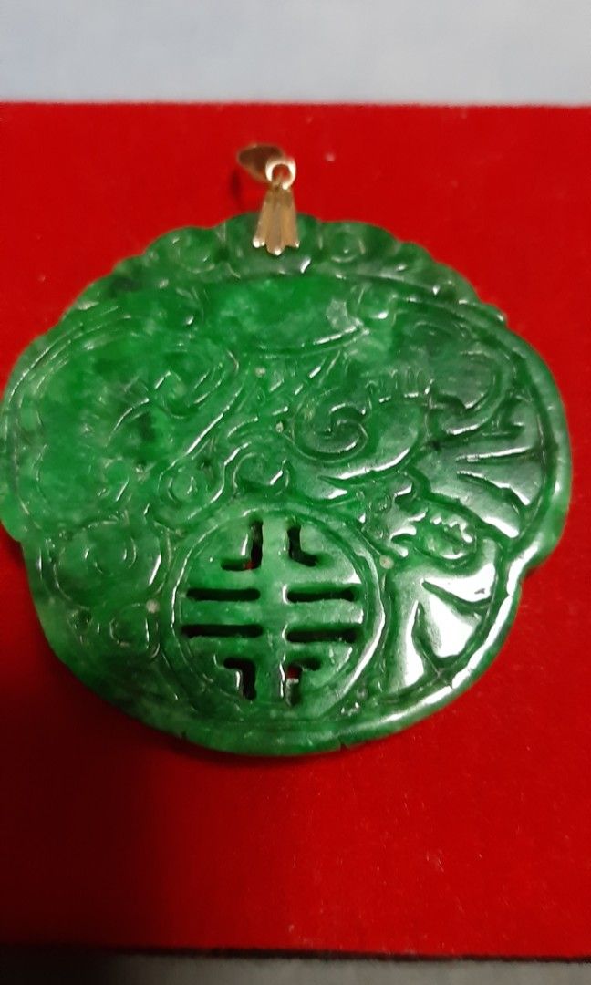 Wire wrapped hanger met jade : Kettinghangers