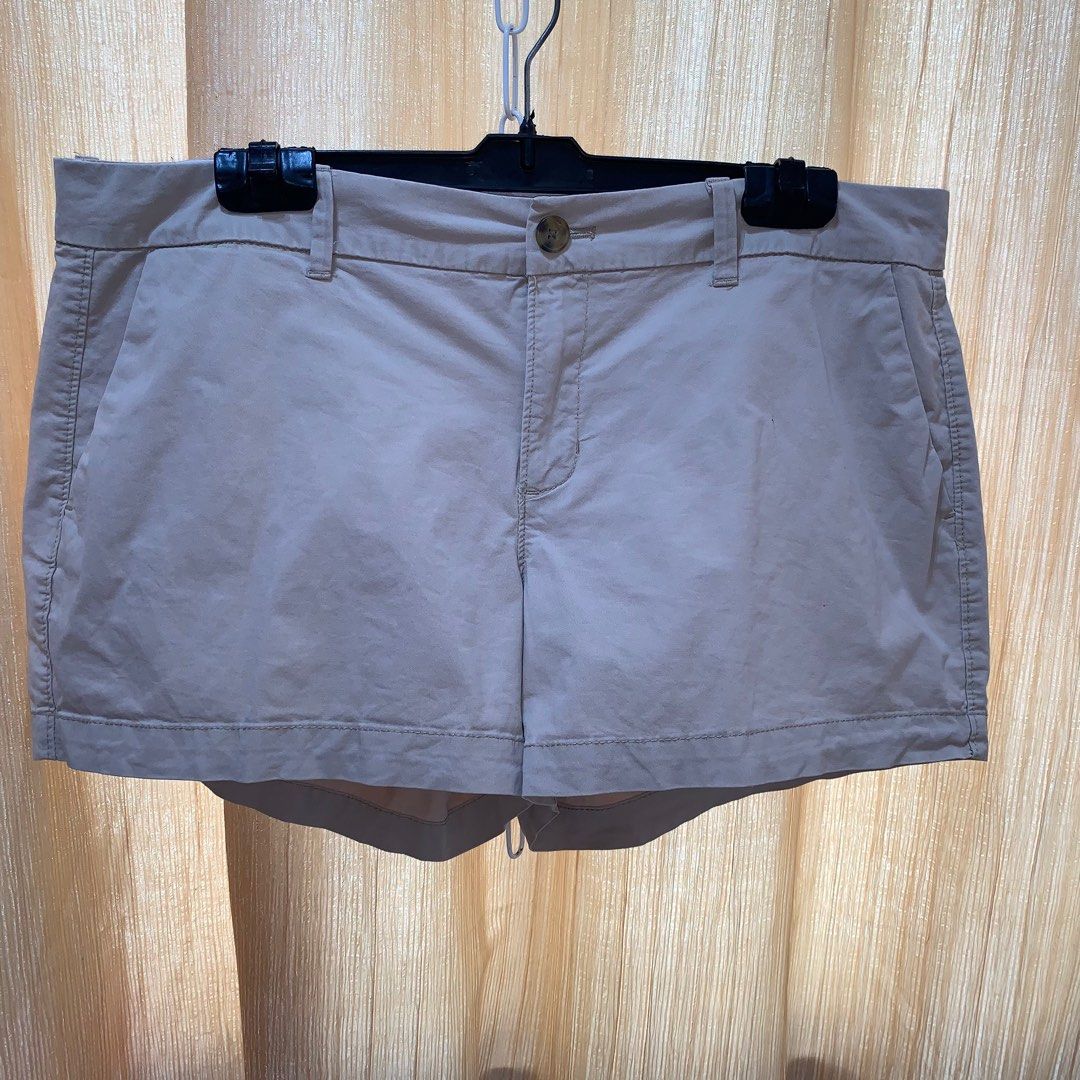 Navy blue khaki shorts womens hotsell