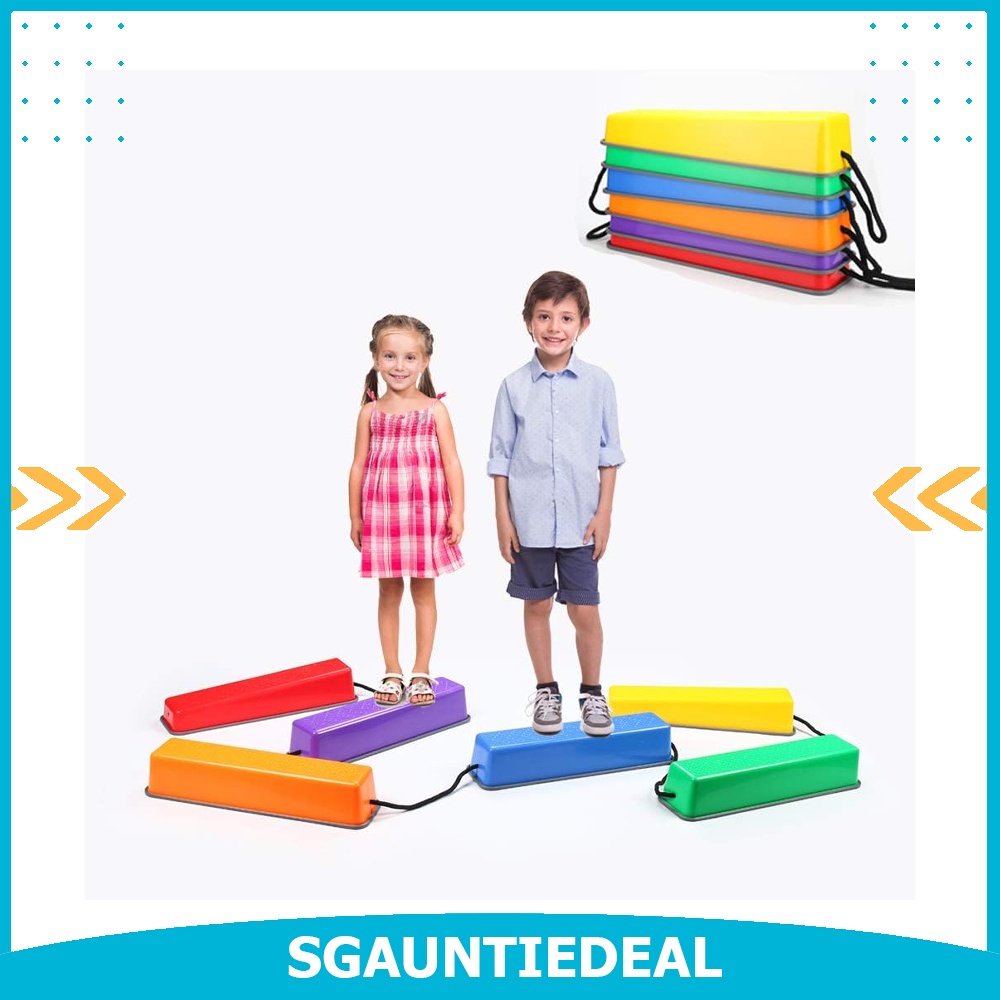 OMNISAFE Balance Beams Stepping Stones for Kids (6 Pc Balance Beams