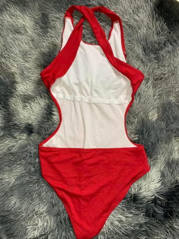 ONE PIECE RED SWIMSUIT on Carousell