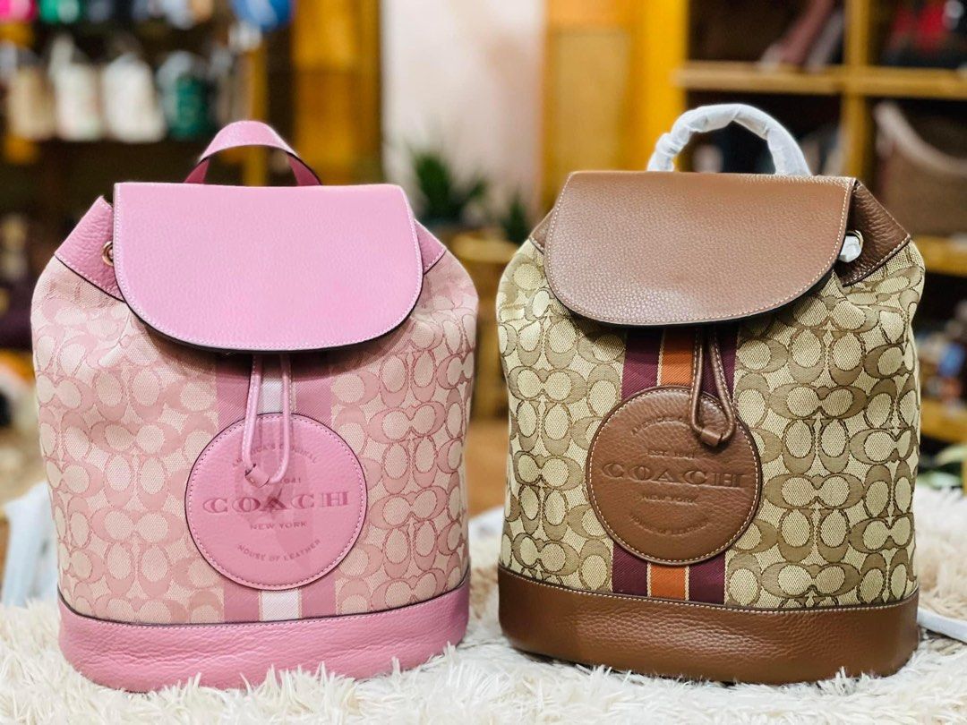 coach dempsey drawstring backpack In Signature Jacquard Coach Bags Signature Canvas Elle