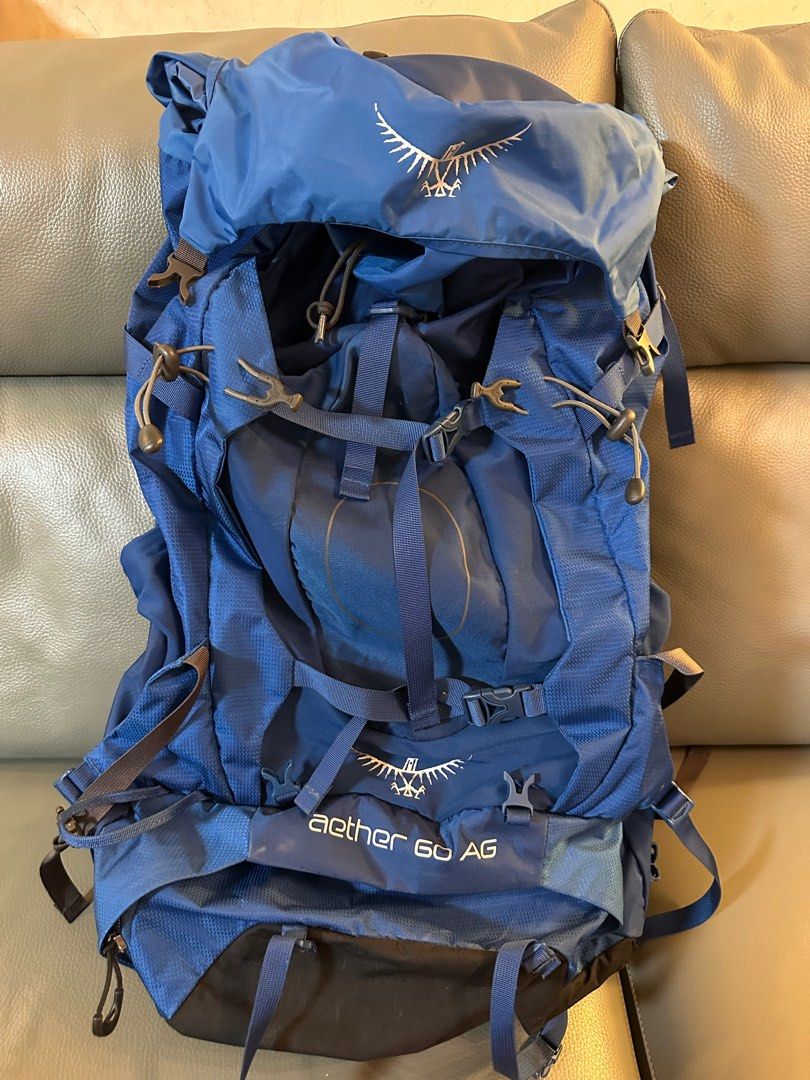 Osprey Aether AG 60L Backpack Blue Carousell