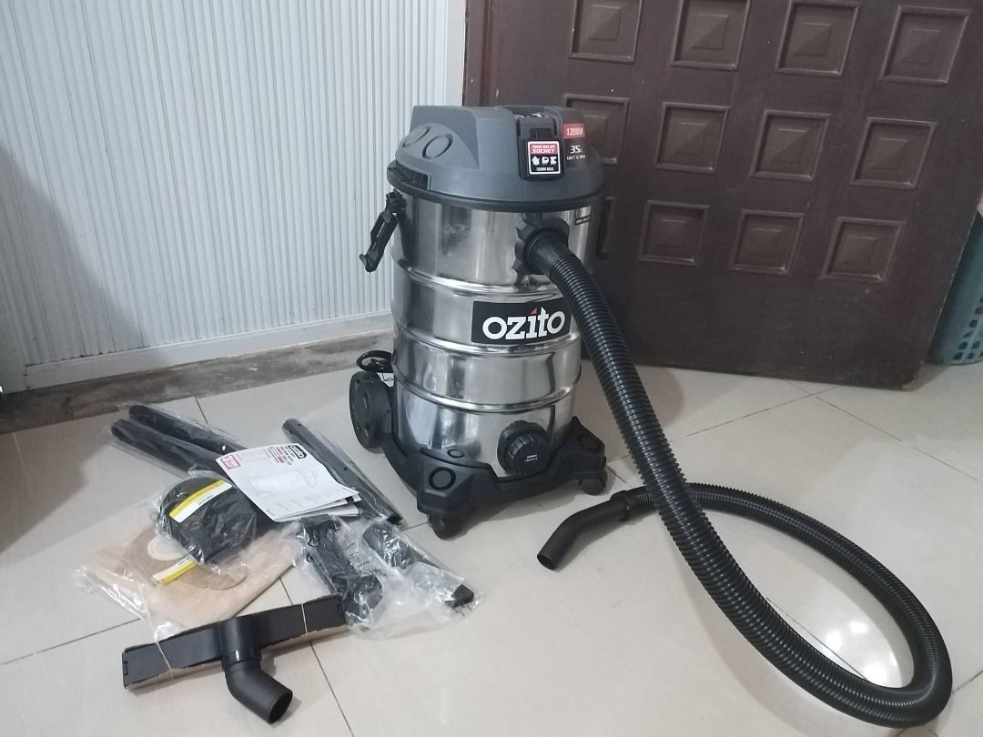 OZITO Wet And Dry Vacuum With Power Take Off 36 L, Furniture & Home