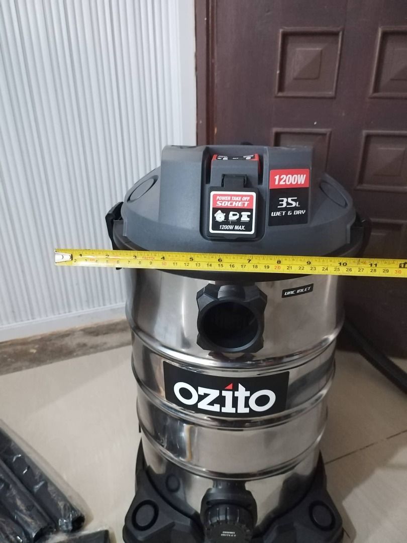 OZITO Wet And Dry Vacuum With Power Take Off 36 L, Furniture & Home