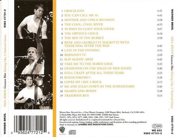 Paul Simon – Greatest Hits: Shining Like A National Guitar