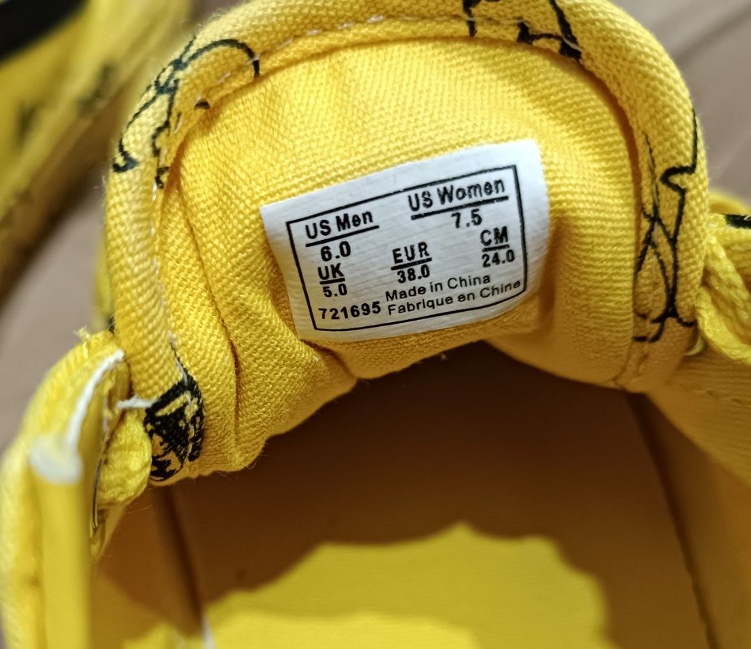 Snoopy yellow vans sales