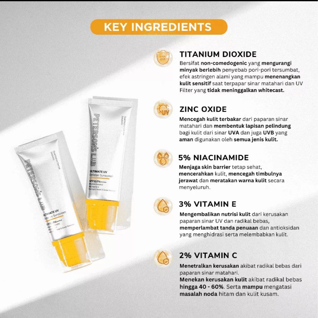 PETERSONS LAB ultimate uv defense sunscreen spf 50 on Carousell