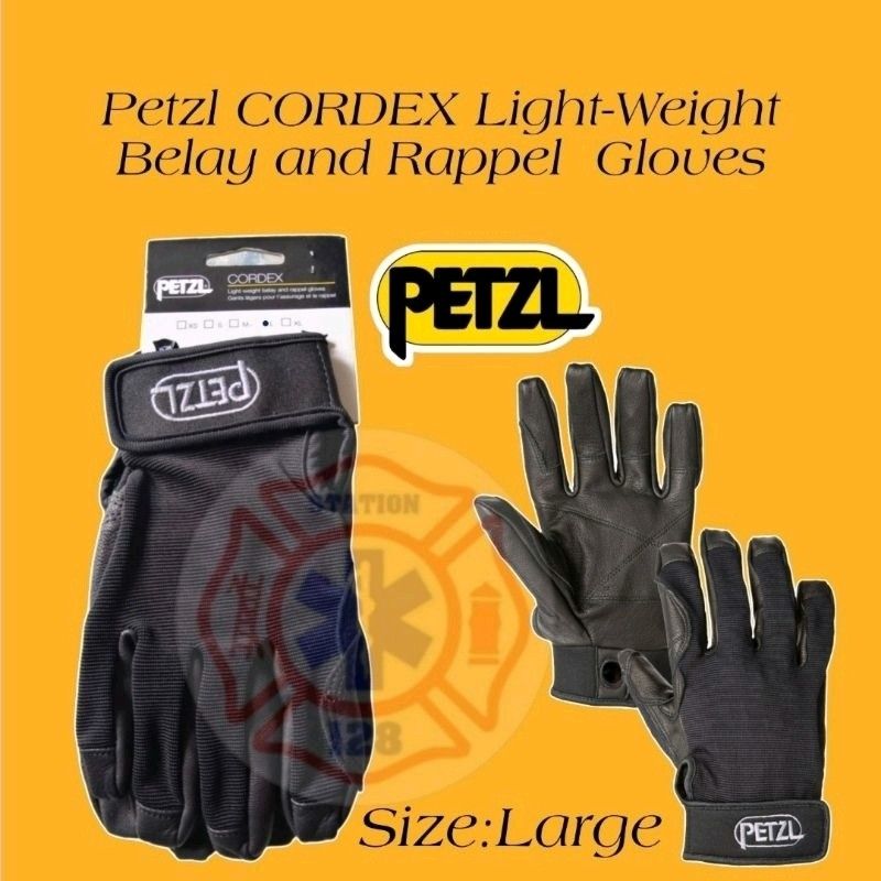 Petzl CORDEX LightWeight Belay and Rappel Gloves, Men's Fashion