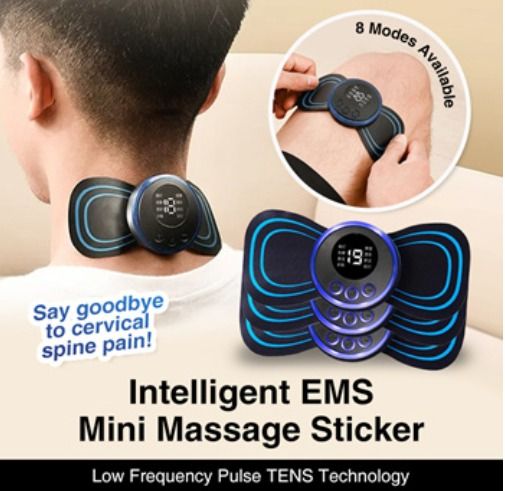 Portable Electric Neck Massager Back Cervical Vertebra Stimulator