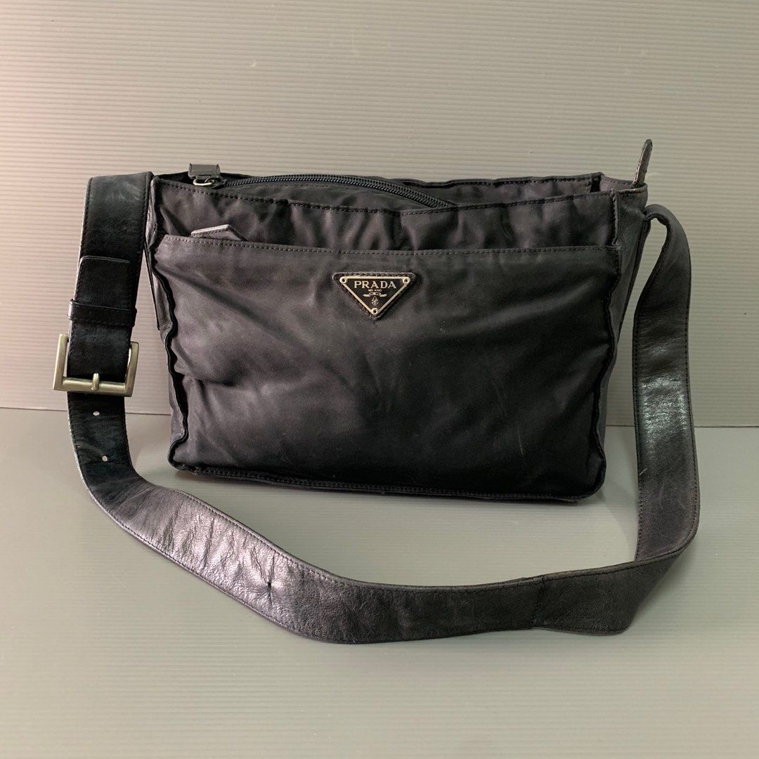 Authentic Prada nylon sling Bag ( Like new), Luxury, Bags & Wallets on  Carousell