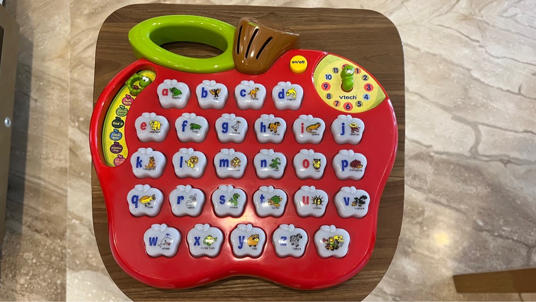 Light up alphabet apple clearance