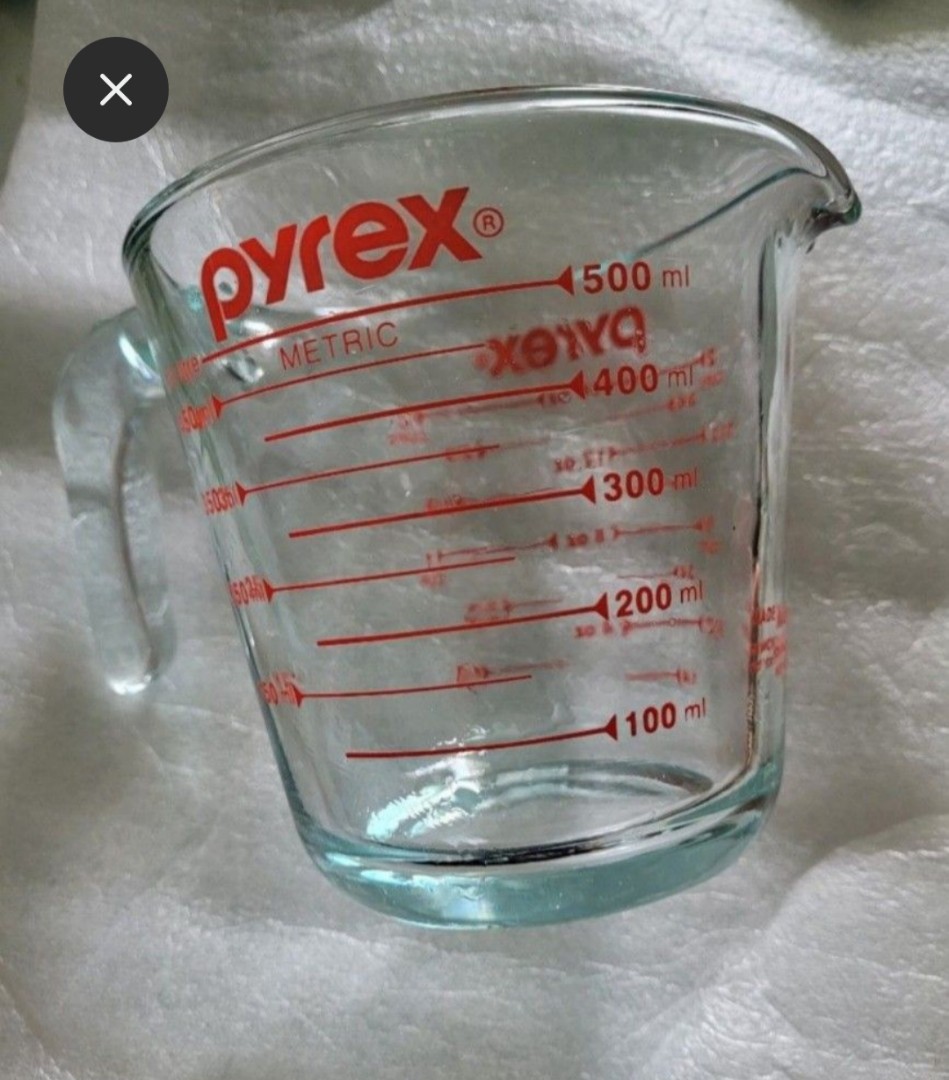 Pyrex Glass Measuring Cup 500ml Furniture And Home Living Kitchenware And Tableware Cookware 3457