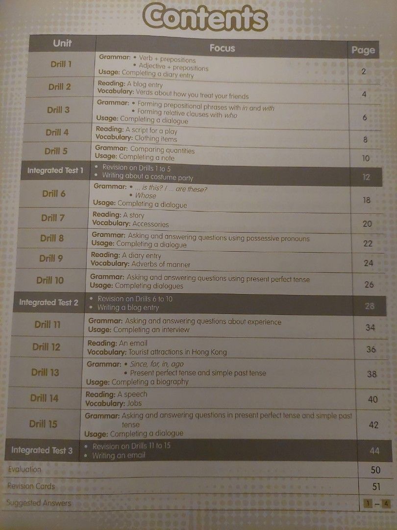 Quick Drills for English Exams 小五呈分英文練習, 社群 Carousell