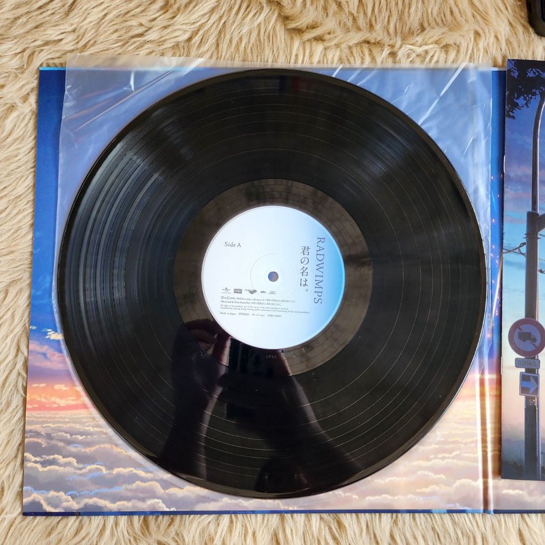 RADWIMPS Your Name (Kimi no Na Wa) Vinyl Clear Record 2 LP Limited