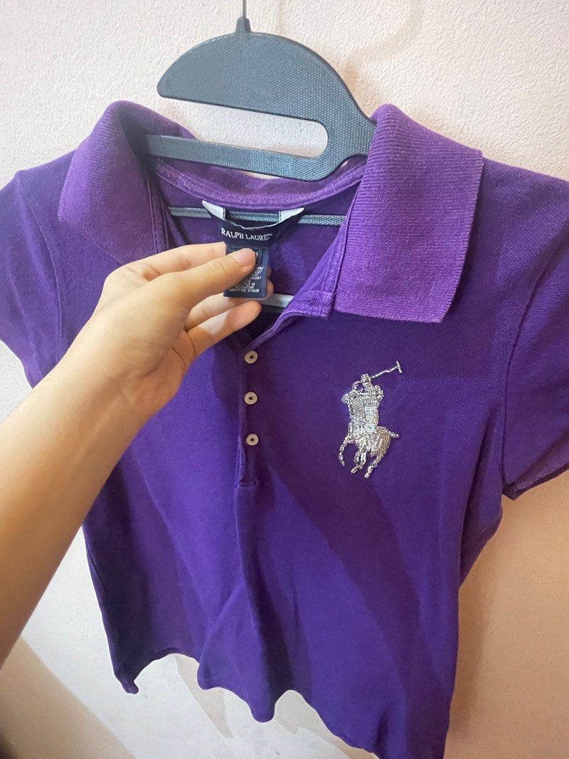 Purple ralph lauren best sale shirt