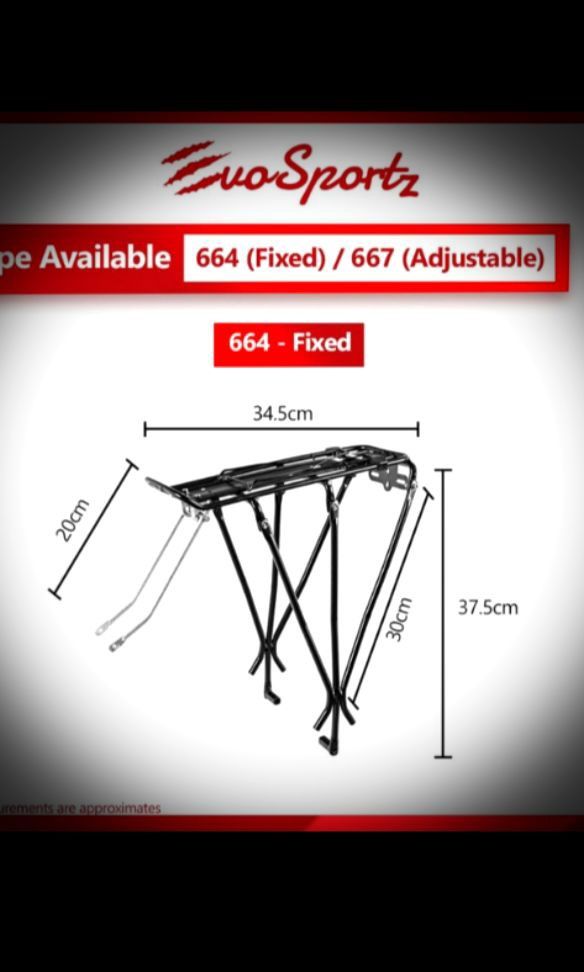 Pmd Bike Rack Rear alloy seating rack, Sports Equipment, PMDs, E-Scooters & E-Bikes ...