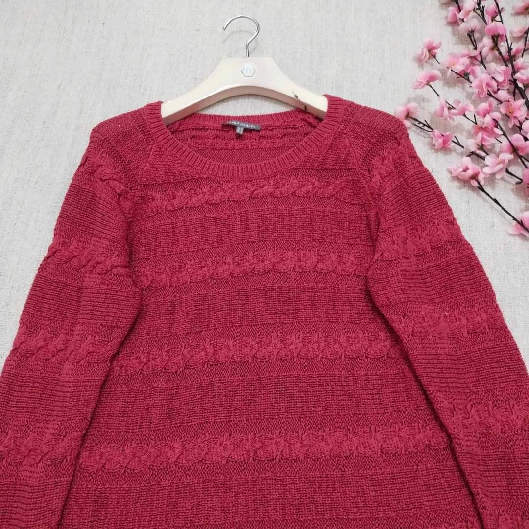 SALE 75K LAURA ASHLEY WOMEN S KNIT SWEATER