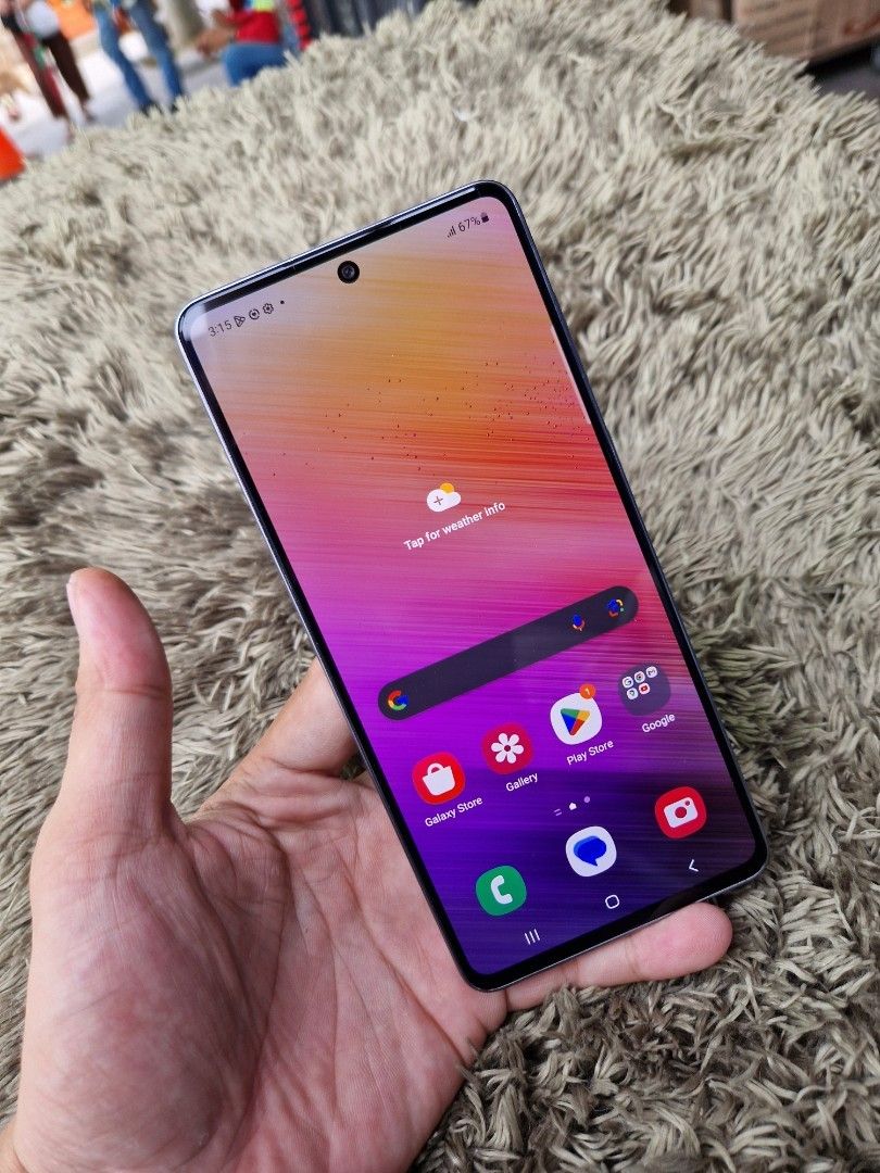 Samsung A73 5g (Category: Samsung) located in Quezon City. Submitted by mubrogadgets (Listing ID 1250891305, Image 1). Description: SAMSUNG A73 5G 👉new release ng samsung 👉no issue/no history of repair 👉super good for gaming and camera 👉high quality display 👉no amoled burn issue 👉super smooth sa gaming 👉pm me for more details 👉5g network connection👌🌐 PROCESSOR🎮 -RAM: 8GB -ROM: 128GB -External Memory Support Up to 512GB -Qualcomm SM7325
