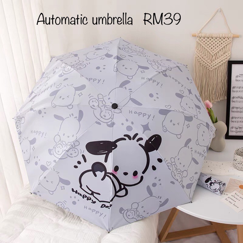 Sanrio Pochacco Automatic Umbrella, Hobbies & Toys, Travel, Umbrellas ...