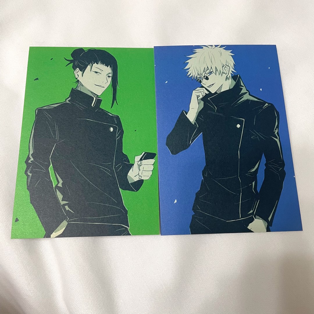 satosugu gojo satoru geto suguru fanart postcards (jujutsu kaisen jjk