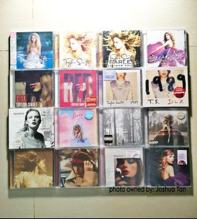 SEALED: TAYLOR SWIFT CD ALBUMS SELF TITLED JAPAN EDITION FEARLESS FEARLESS PLATINUM EDITION SPEAK NOW RED RED DELUXE 1989 1989 DELUXE REPUTATION LOVER FOLKLORE EVERMORE FEARLESS TAYLOR'S VERSION MIDNIGHTS LAVENDER SPEAK NOW TAYLOR'S VERSION NOT VINYL