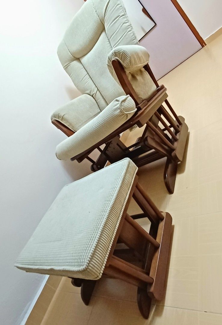 Shermag glider store and ottoman