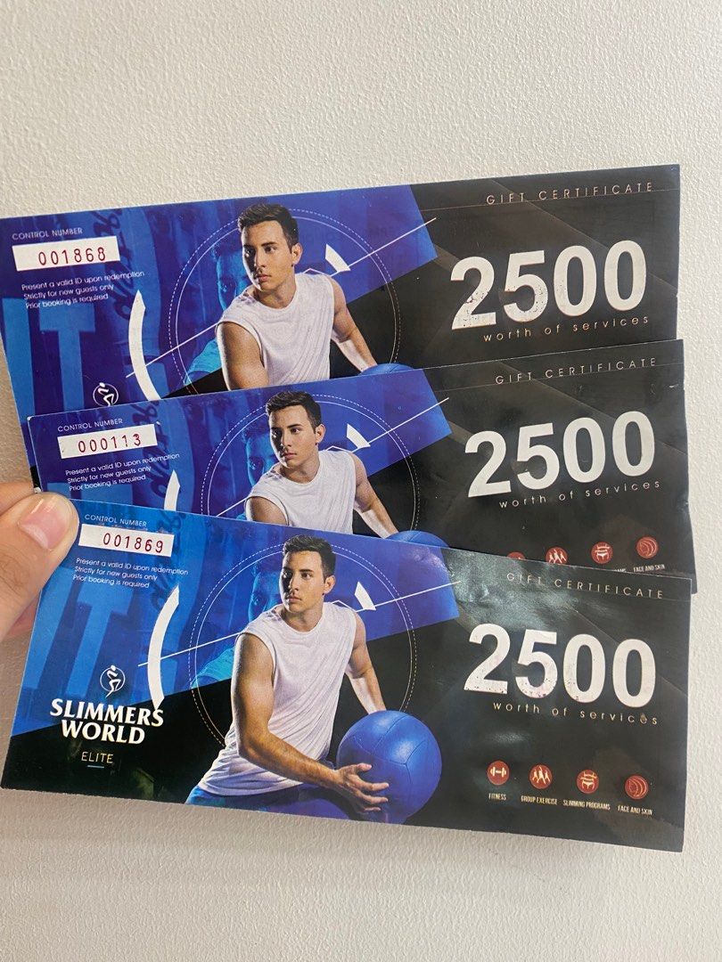 Slimmers world 7.5k Gc (Category: Store Credits) located in Makati City. Submitted by bettyonnng (Listing ID 1243165402, Image 1). Description: 5,000 only for this 3 vouchers can be used for body treatment or gym at Megamall branch only,.. You can message first their consultant for your assurance.. no expiration...