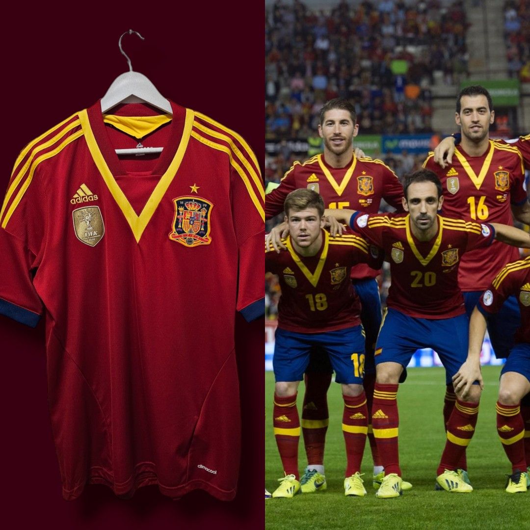 Spain Home World Cup 2022, Men's Fashion, Activewear on Carousell