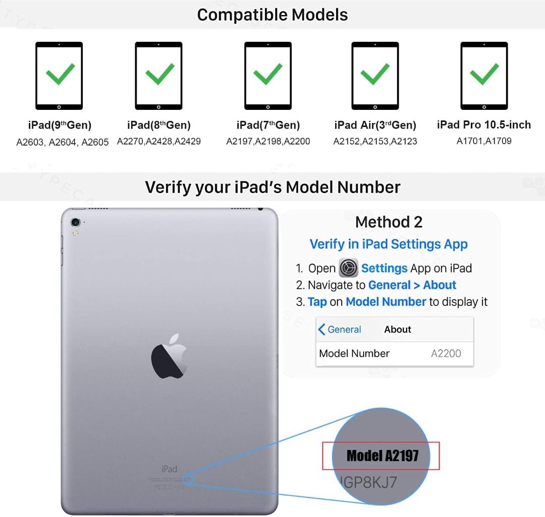 [Stockist.SG] ONHI Bluetooth Wireless Keyboard Case for iPad Pro 10.5