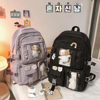 Korean Fashion Backpack Small Large Storage Capacity Waterproof Organizer  Compartment for School Daypack Travel Casual Sports Outing Teen Girls