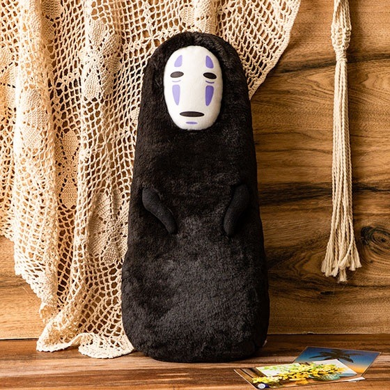 Studio Ghibli Spirited Away Cushion Plush Doll Kaonashi No Face